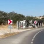 Facia ucuz atlatıldı! Balıkesir’de amonyum yüklü tır kaza yaptı; 1 yaralı